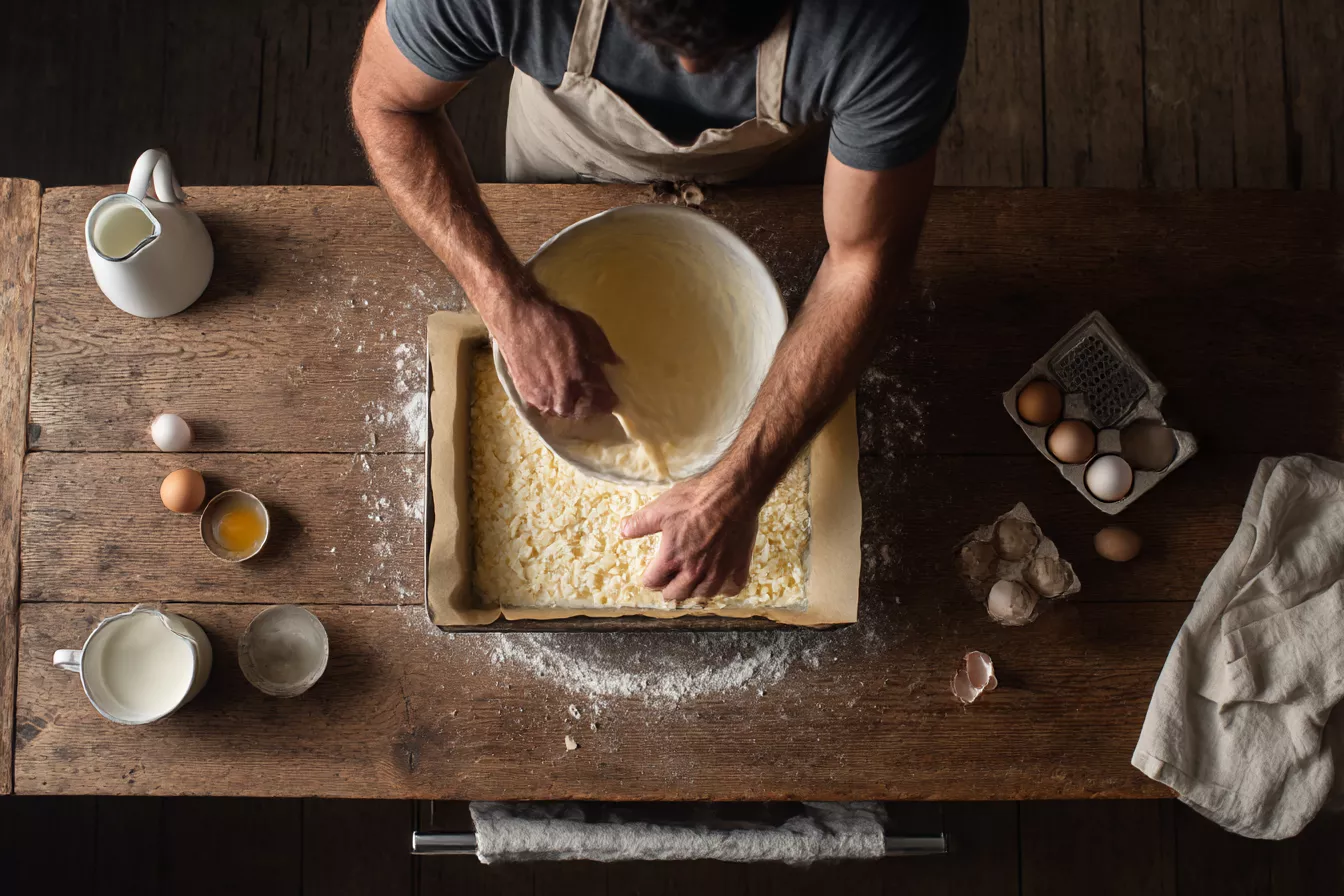 Блины без сковороды: один большой яблочный блин на всю семью