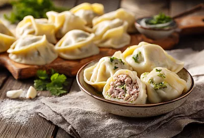 Домашние пельмени стали нежнее магазинных: добавила кинзу в фарш, и начинка получилась ароматной с сочным мясом