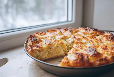 Пирог из лаваша с курицей и сыром: сочный, быстрый, проще и вкуснее любого другого пирога