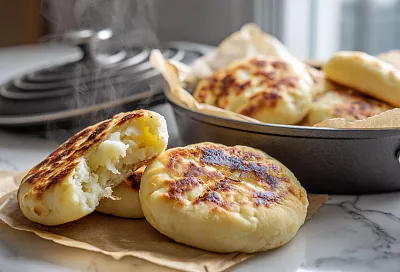 Пирожки на сковороде без дрожжей: мягкие, румяные, как из печи