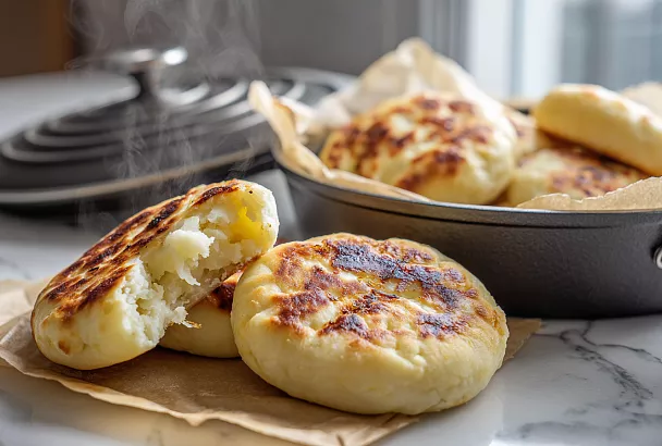 Пирожки на сковороде без дрожжей: мягкие, румяные, как из печи