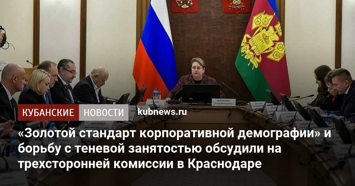 «Золотой стандарт корпоративной демографии» и борьбу с теневой занятостью обсудили на трехсторонней комиссии в Краснодаре