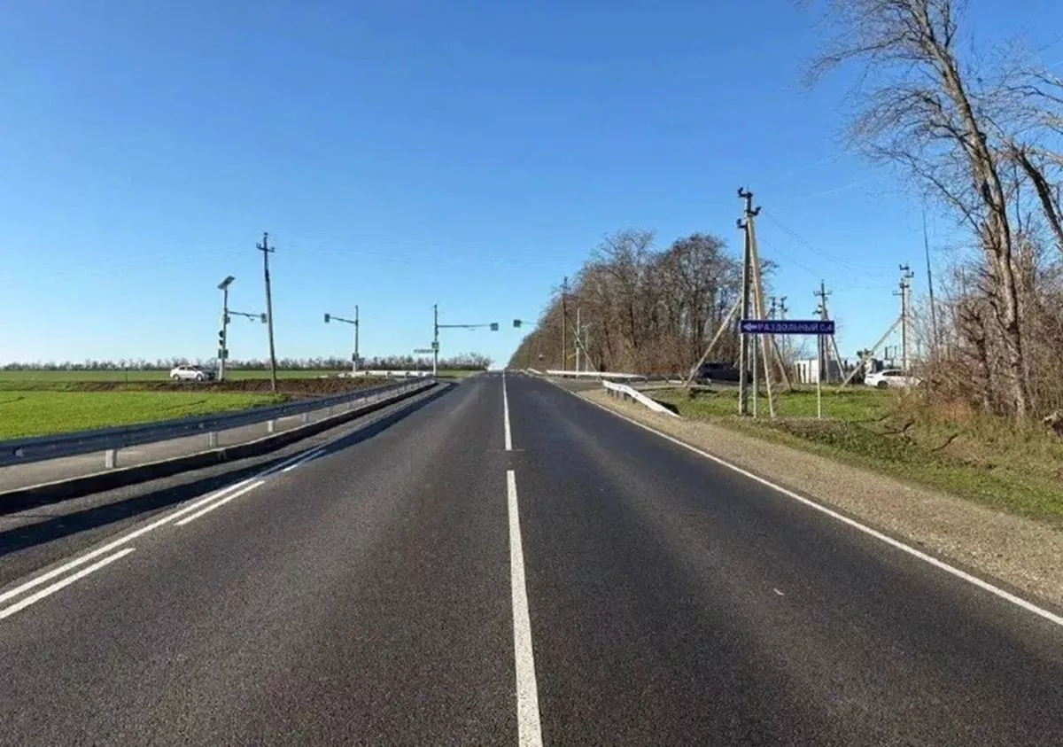 Участок автодороги в Каневском районе отремонтировали в рамках нацпроекта «Инфраструктура для жизни»