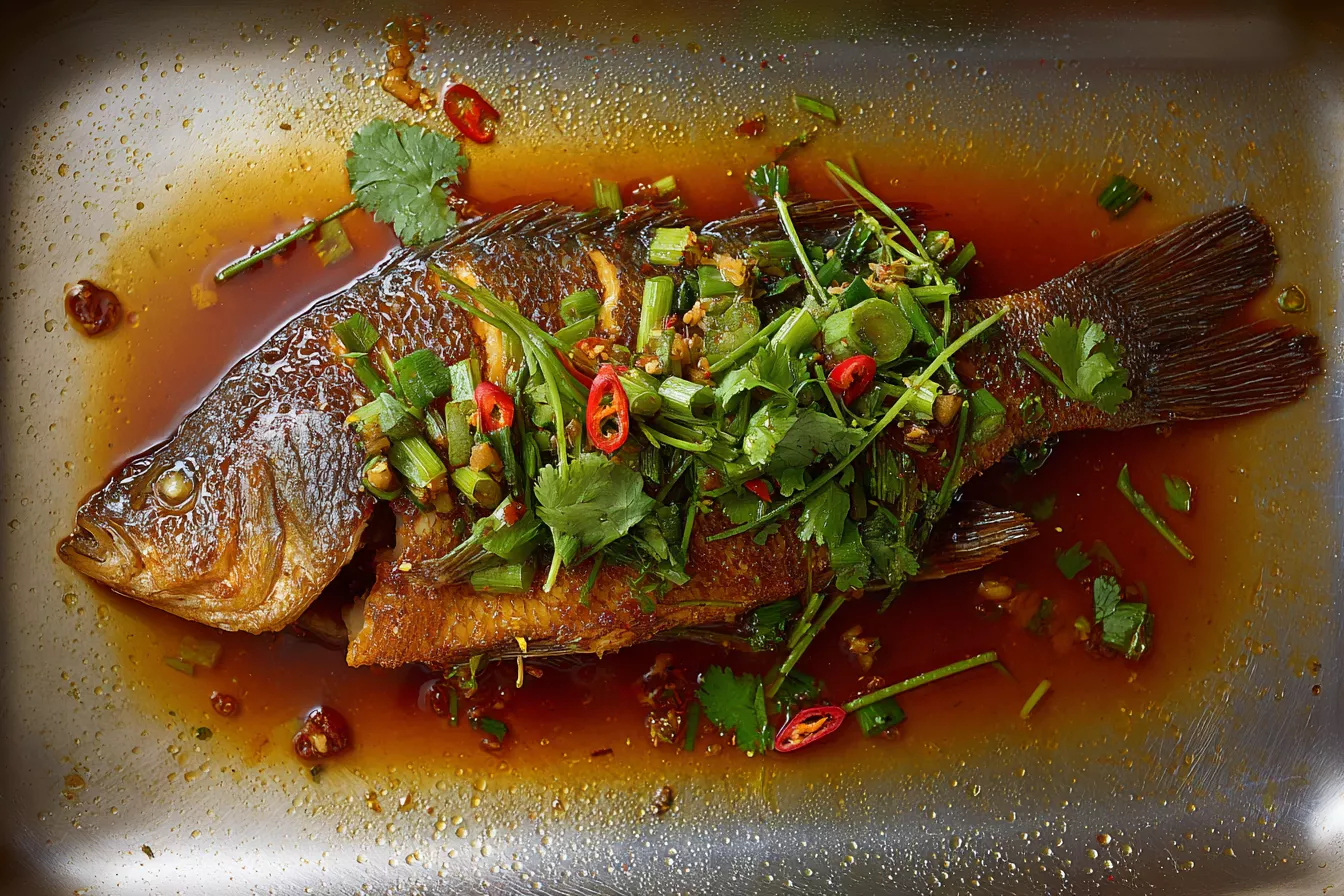 Маринованные караси по-азиатски: остро, сладко и пряно