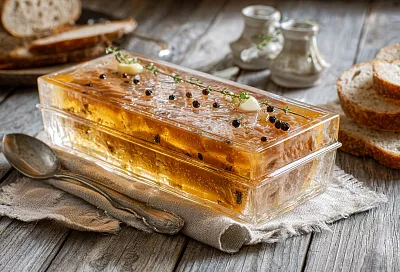 Холодец получился кристально прозрачным и плотным: добавила один секретный ингредиент, и он застывает идеально