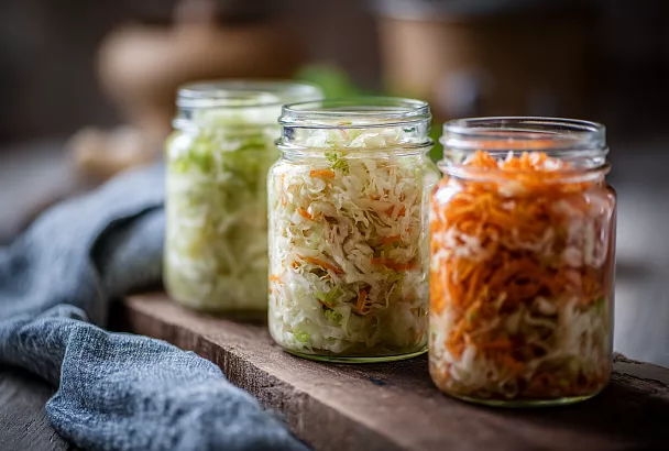 Три вида квашеной капусты: классика, с яблоком и с томатом