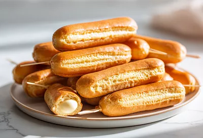 Эклеры получились идеально ровными без трещин: изменили один ингредиент в тесте, и они стали пухлыми 