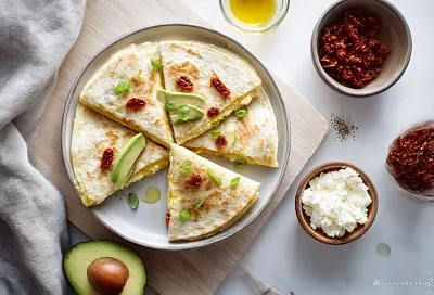 Аппетитные тортильи с нежной творожно-яичной начинкой для идеального завтрака