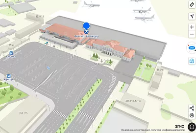 «2ГИС» запустил 3D-модель аэропорта Краснодара и обновил поэтажные карты терминалов