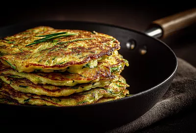 Хрустящие оладьи из кабачков и риса, которые всегда удаются