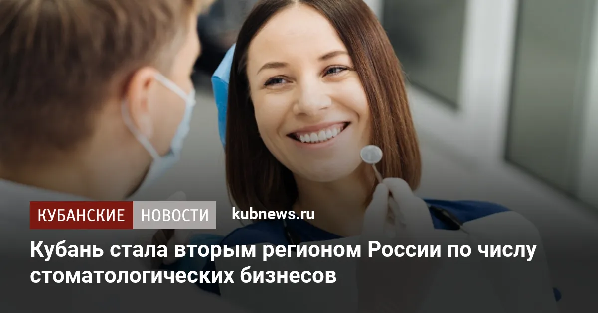 Кубань стала вторым регионом России по числу стоматологических бизнесов