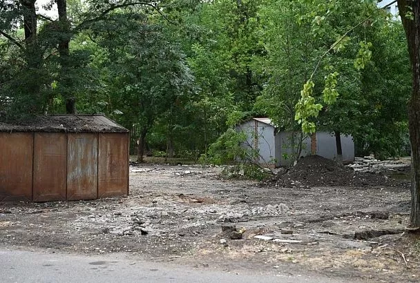 В Краснодаре на месте демонтированных гаражей появятся зеленые зоны
