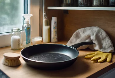 Очистите нагар со сковороды без царапин и химии — проверенный способ за ночь