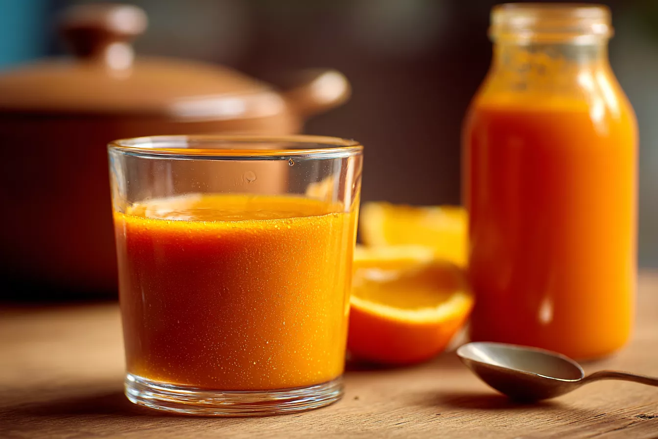 Тыквенно-морковный сок с апельсином без соковыжималки