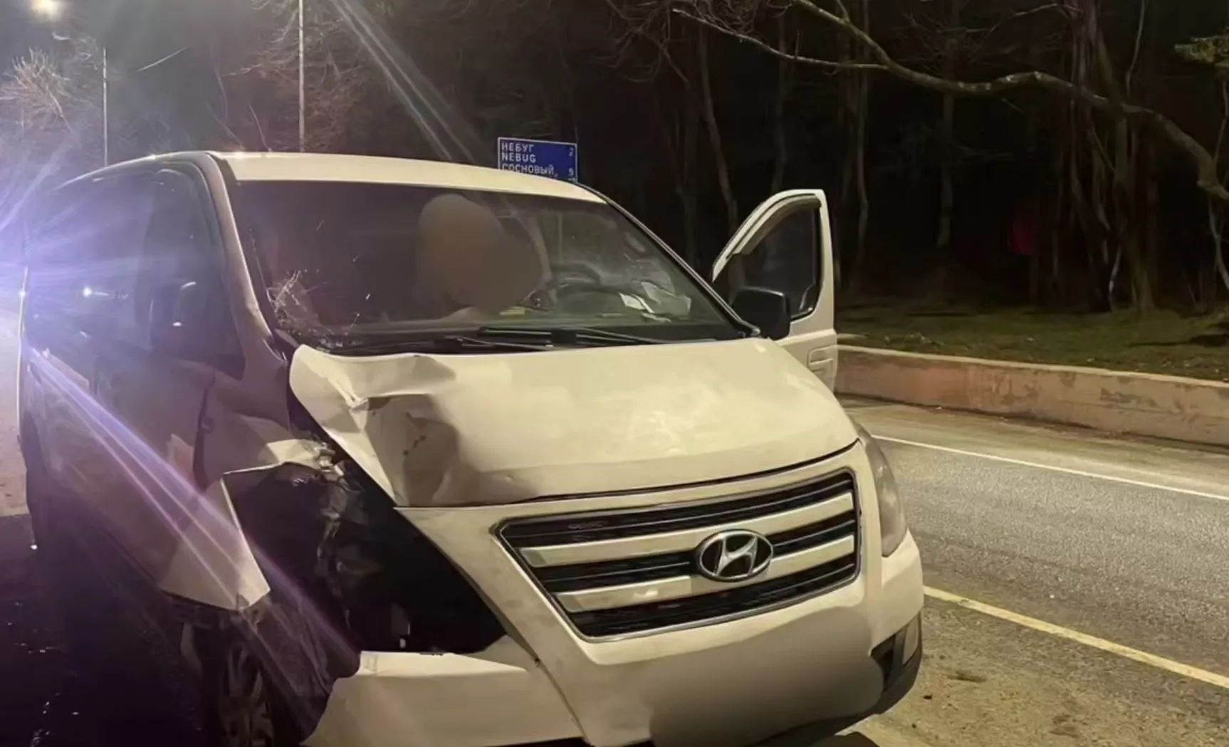 В Туапсинском округе водитель микроавтобуса насмерть сбил 42-летнего пешехода