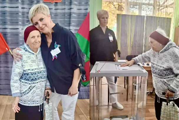 101-летняя жительница Кубани сама пришла на избирательный участок и проголосовала