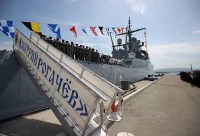 В Новороссийске в состав Черноморского флота принят патрульный корабль «Дмитрий Рогачёв» 