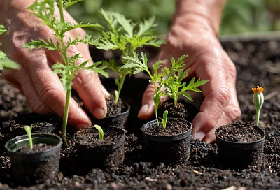 Бархатцы — идеальные компаньоны для огорода: красота + защита от вредителей