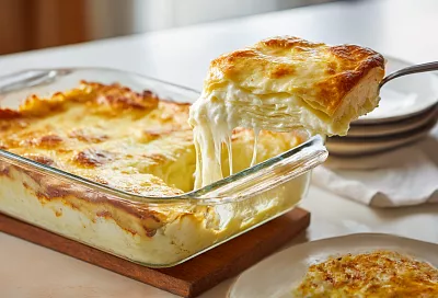 Ленивая ачма из лаваша с тянущимся сыром, которая готовится за минуты