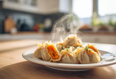 Манты с тыквой без мяса – сочные и ароматные и всего за час