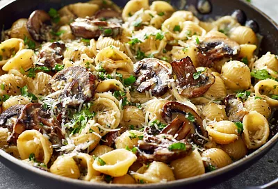 Макароны надо жарить, а не варить: обычные макароны, а на вкус как в самом дорогом ресторане.