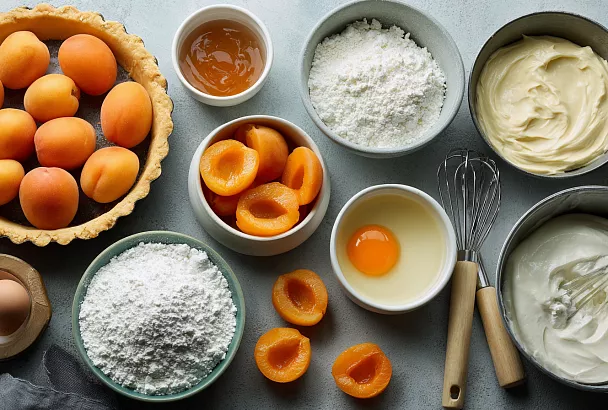 Абрикосовая «ватрушка» на песочном тесте: просто, быстро и очень по-летнему