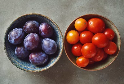Помидоры со сливами: необычная заготовка с ярким вкусом