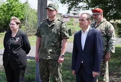 Губернатор Кубани Вениамин Кондратьев посетил финал регионального этапа военно-патриотической игры «Зарница»