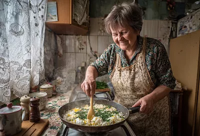 Жареный рис со вкусом девяностых: хрустинка, яйцо и щепотка соевого