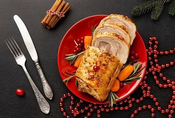 Просто праздник какой-то, как вкусно: свиной рулет, запеченный в духовке
