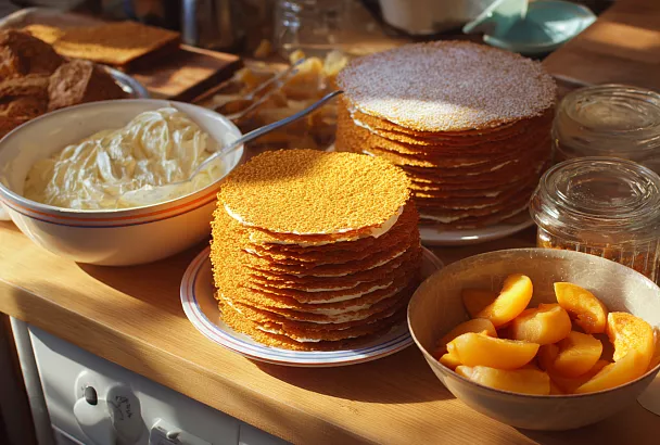 Медовик без суеты: тонкие коржи, щедрый крем, чистый вкус