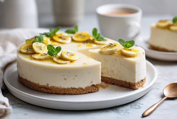 Нежный банановый торт без выпечки – творожно-желейная прелесть за 30 минут