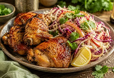Мариную курицу в йогурте со специями и запекаю целиком: мясо остаётся сочным