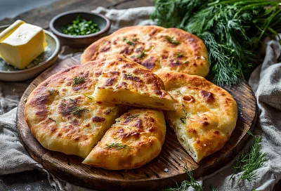 Осетинские пироги с картошкой: тонкое тесто и начинка, от которой не оторваться