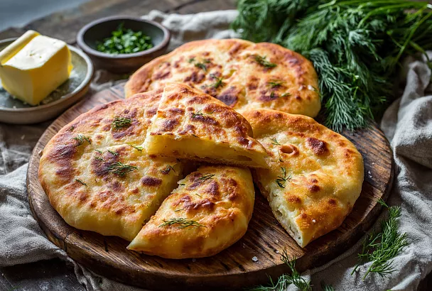 Осетинские пироги с картошкой: тонкое тесто и начинка, от которой не оторваться