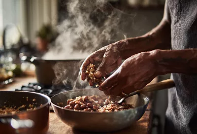 Паштет из красной фасоли: густой, ароматный, «намазать и забыть»