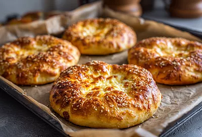 Ленивые хачапури на творожном тесте: без дрожжей, без раскатки и очень быстро