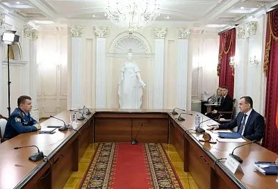Губернатор Вениамин Кондратьев встретился с новым начальником Главного управления МЧС России по Краснодарскому краю