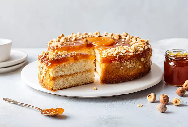 Пирог с повидлом «двойной слой»: начинка не растечётся ни капли