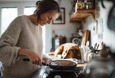 Шоколадный пирог в сковороде — как торт, но проще простого