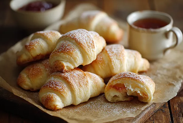 Творожные рогалики за 30 минут: мягче пуха, нежнее облака — вся семья требует добавки!