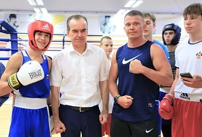 Губернатор Вениамин Кондратьев посетил тренировочный центр «Чемпион» в «Городе спорта» в Краснодаре