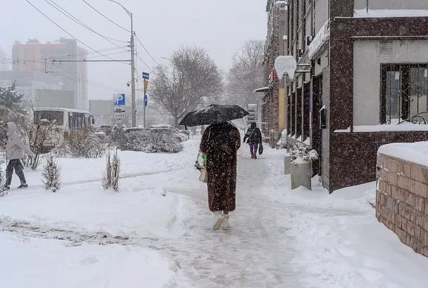 Новый циклон принесет снегопады в Краснодарский край