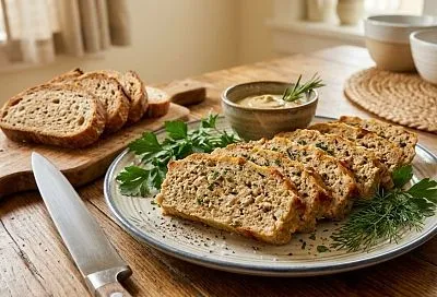 Мясной хлеб из курицы: простая закуска с эффектной подачей