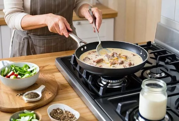 Куриная печень в сметане - будет нежнее хлеба. Самый быстрый рецепт приготовления 