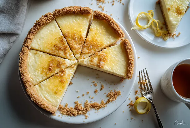 Сметанник на песочном тесте: нежная начинка и рассыпчатая основа