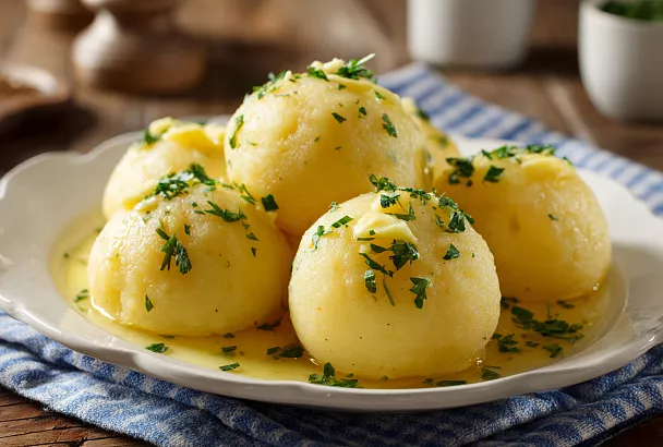 Немецкие картофельные кнёдли: нежные внутри, упругие снаружи и без муки