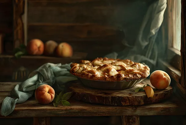 Персиковый пирог на мацони: быстрый рецепт для семьи