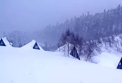 Сугробы снова прибавили: какая высота снега в горах под Сочи