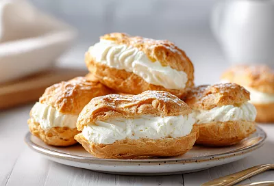 Творожные заварные эклеры: нежные, воздушные и с кремовой начинкой 